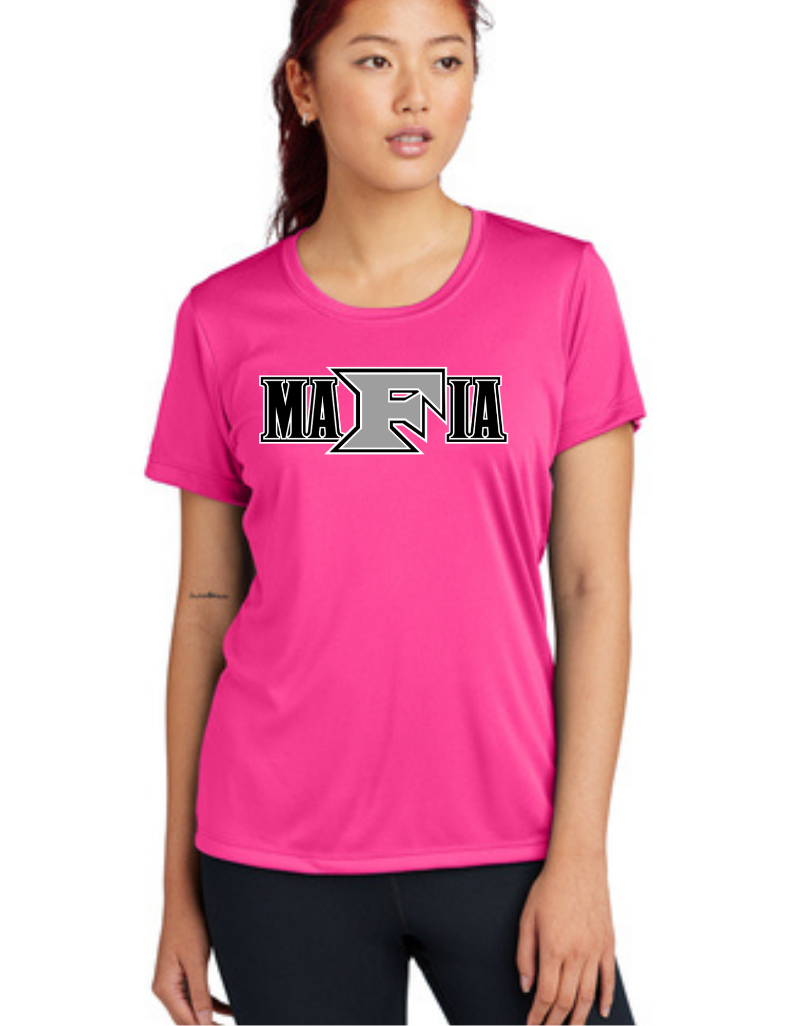 Adult Pink Ladies Cut Dri Fit