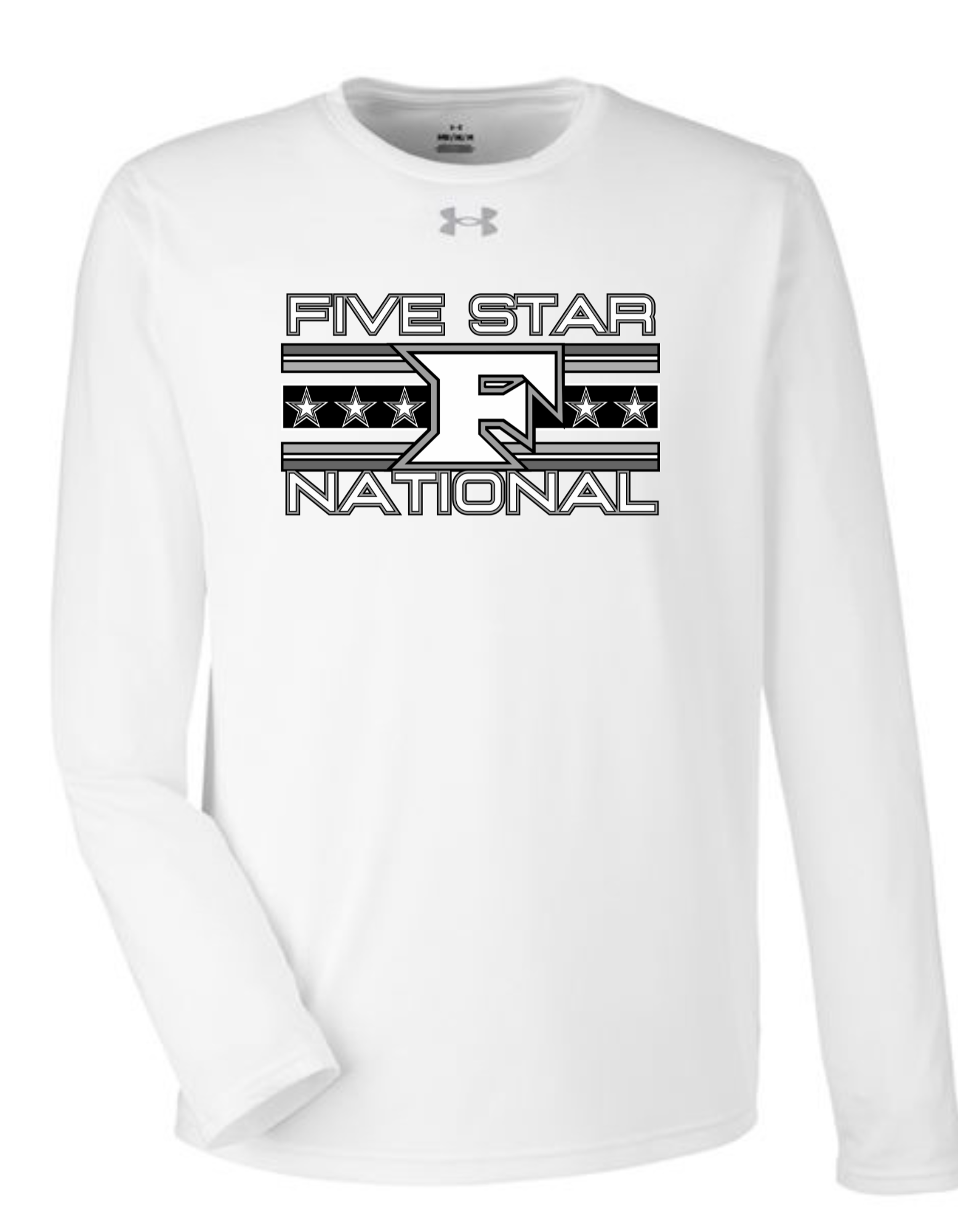UA ADULT Tee- White Long Sleeve