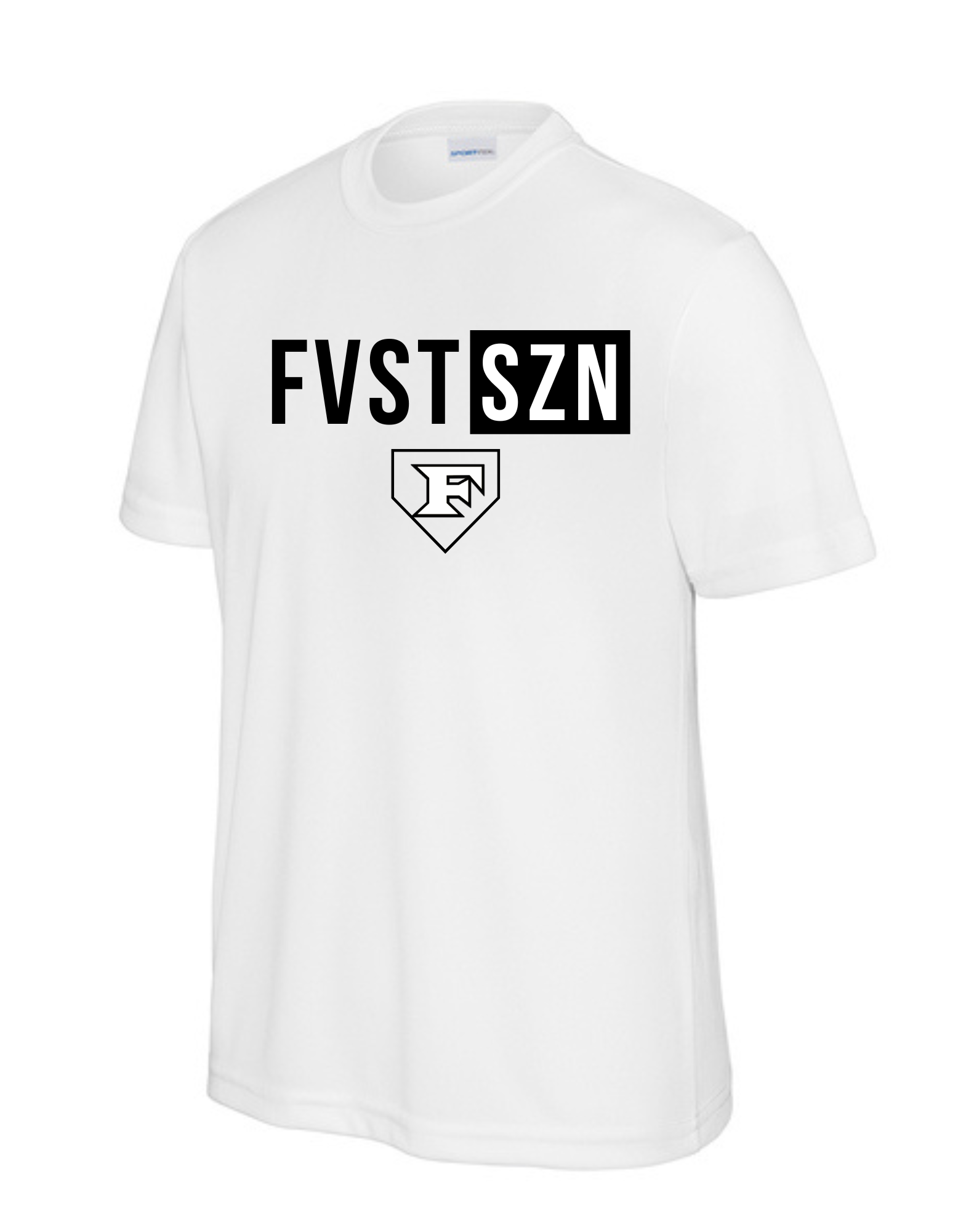 Sport Tek SS Tee White w/ FVST SZN