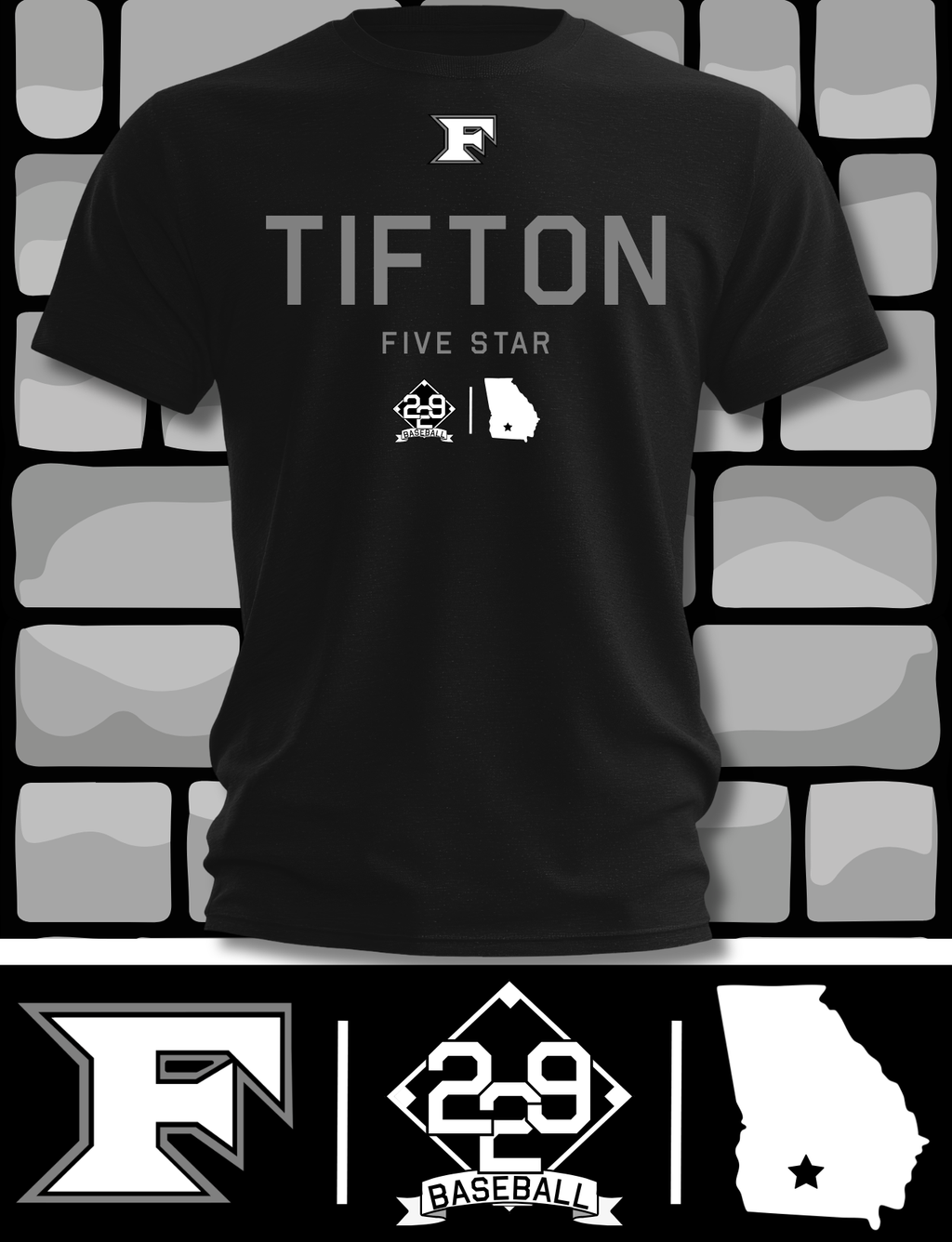 Youth Black Sport Tek w/ Tifton FiveStar