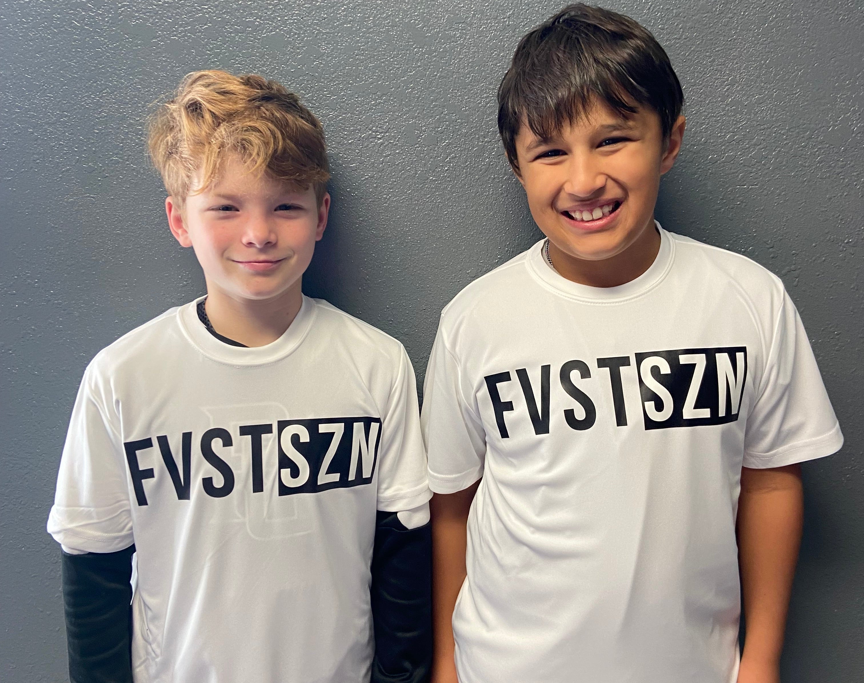 Sport Tek SS Tee White w/ FVST SZN