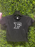 Youth Black Tee with classic F