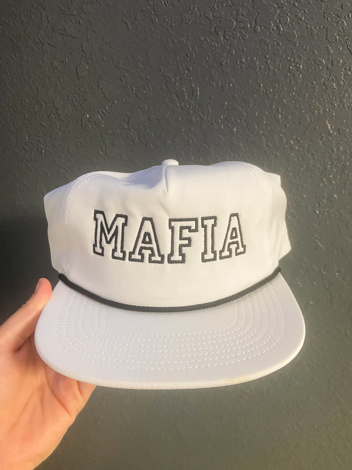 Rope Hat Flat Bill- Hollow MAFIA