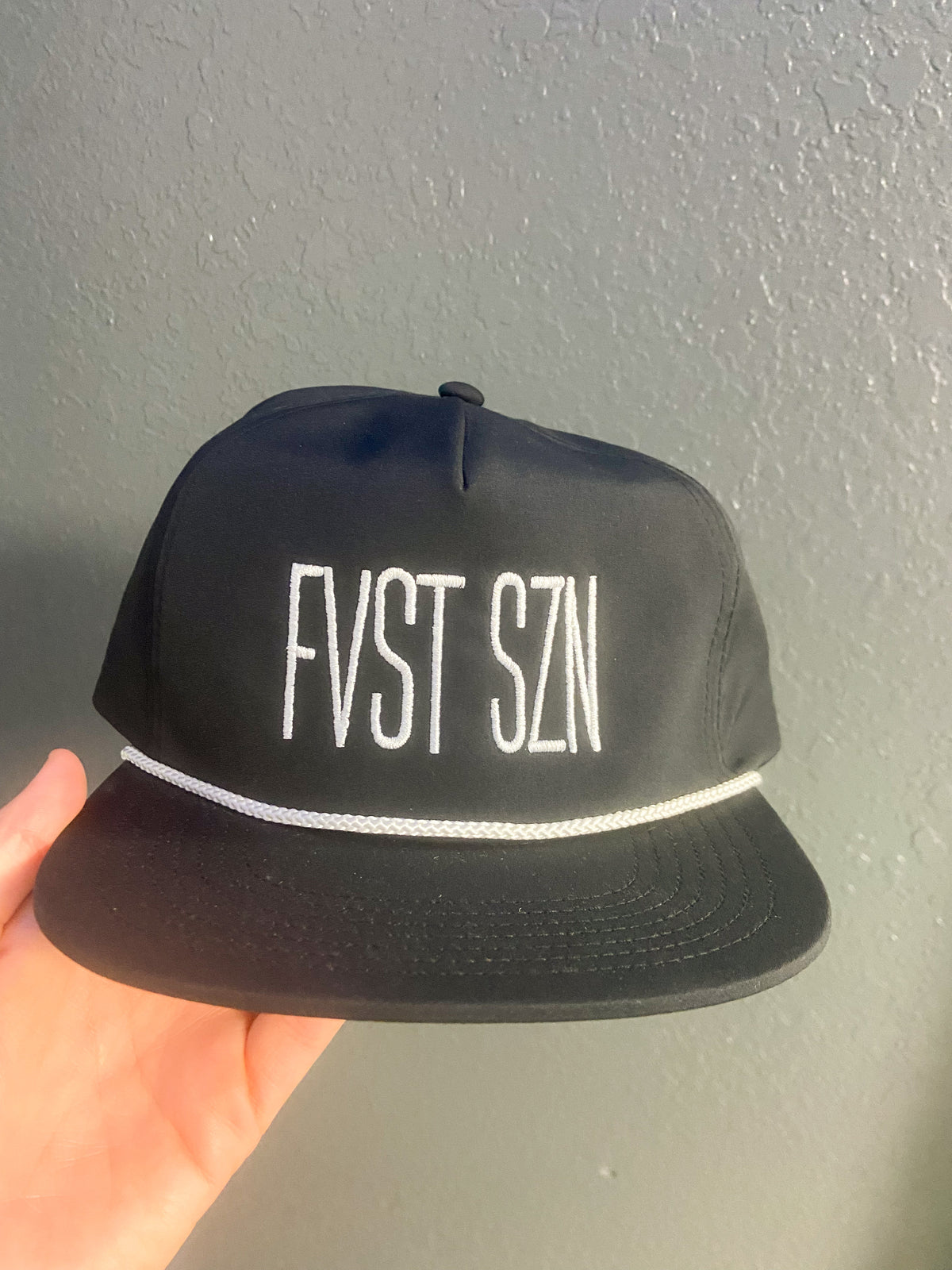 Rope Hat Flat Bill Black- FVST SZN