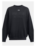 UA Women's Fleece Crew Sweatshirt- Black