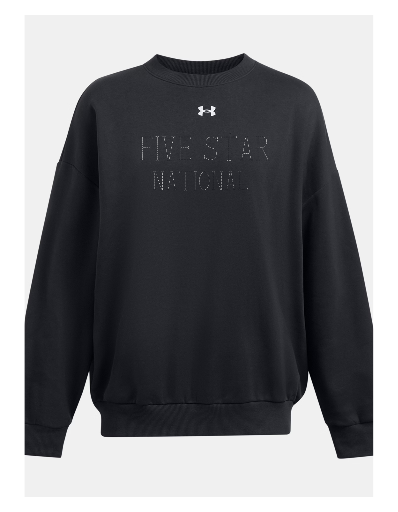 UA Women's Fleece Crew Sweatshirt- Black