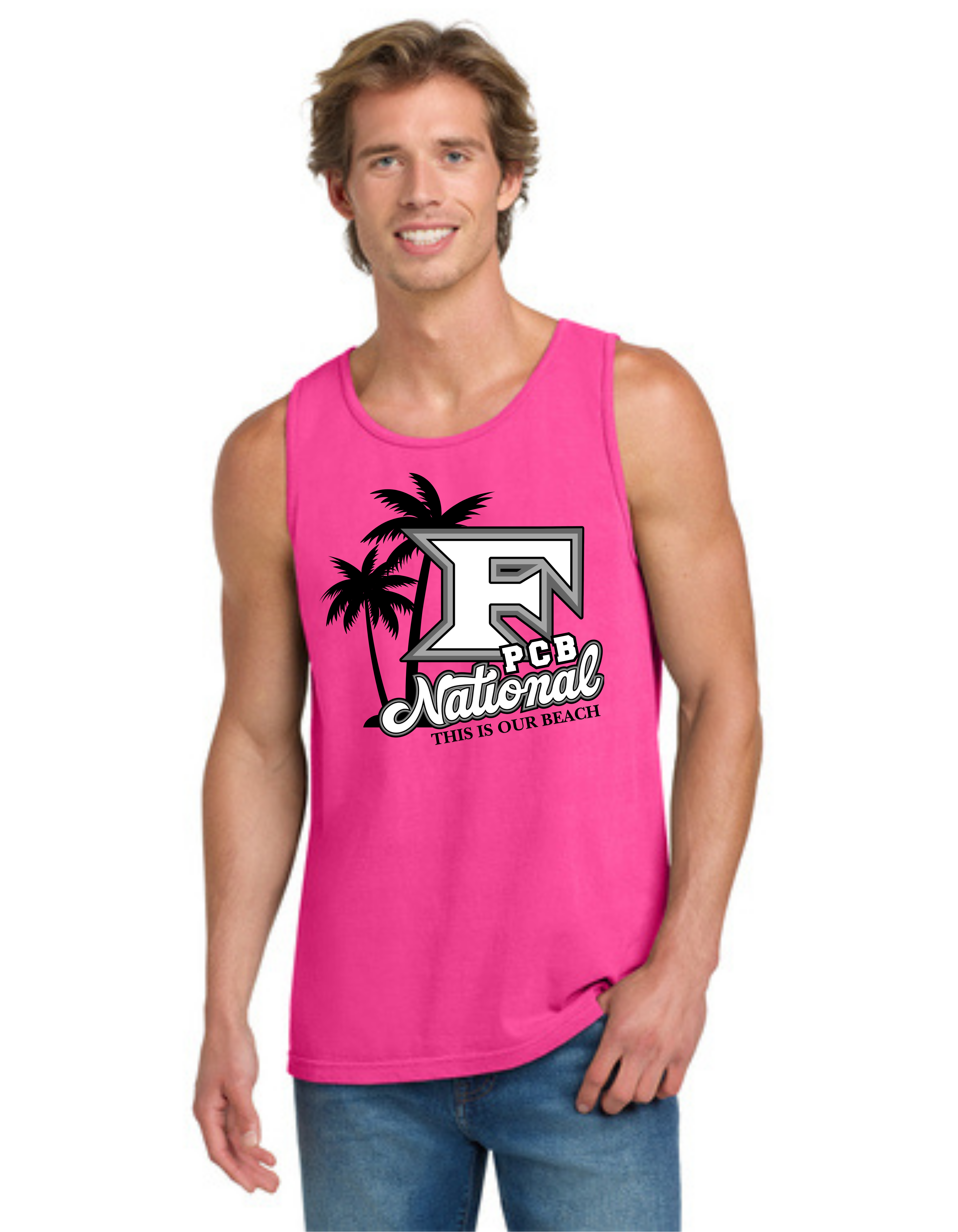 Our Beach Pink Tank