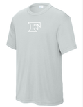 Sport Tek SS Tee Silver w/ White Classic F
